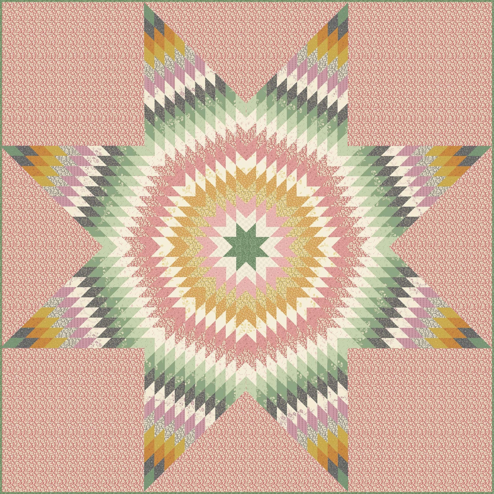 Solaris Quilt Kit in Rose