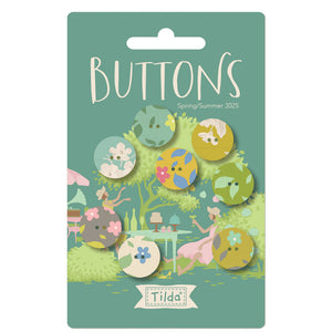 Tilda Sunday Brunch Buttons Teal