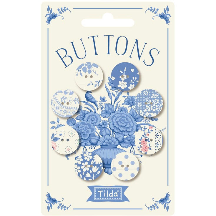 PRE-ORDER Tilda Something Blue Buttons Light