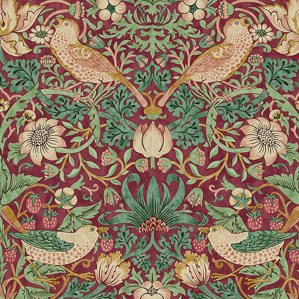 William Morris Strawberry Thief Dawn Rose