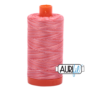 Aurifil 50wt Thread - Variegated Strawberry Parfait 4668