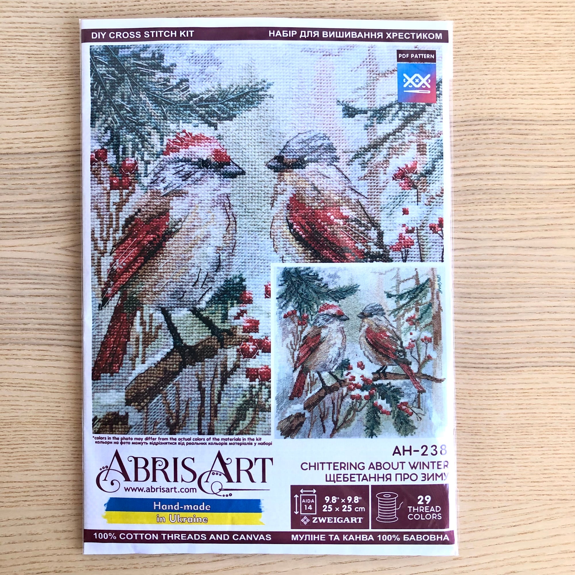 Cross Stitch Kit Cardinal Chat