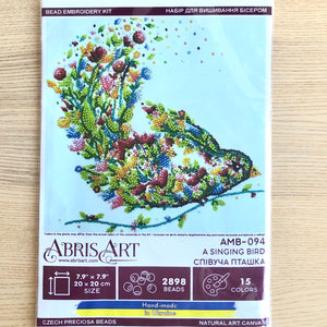Bead Embroidery Kit Singing Bird