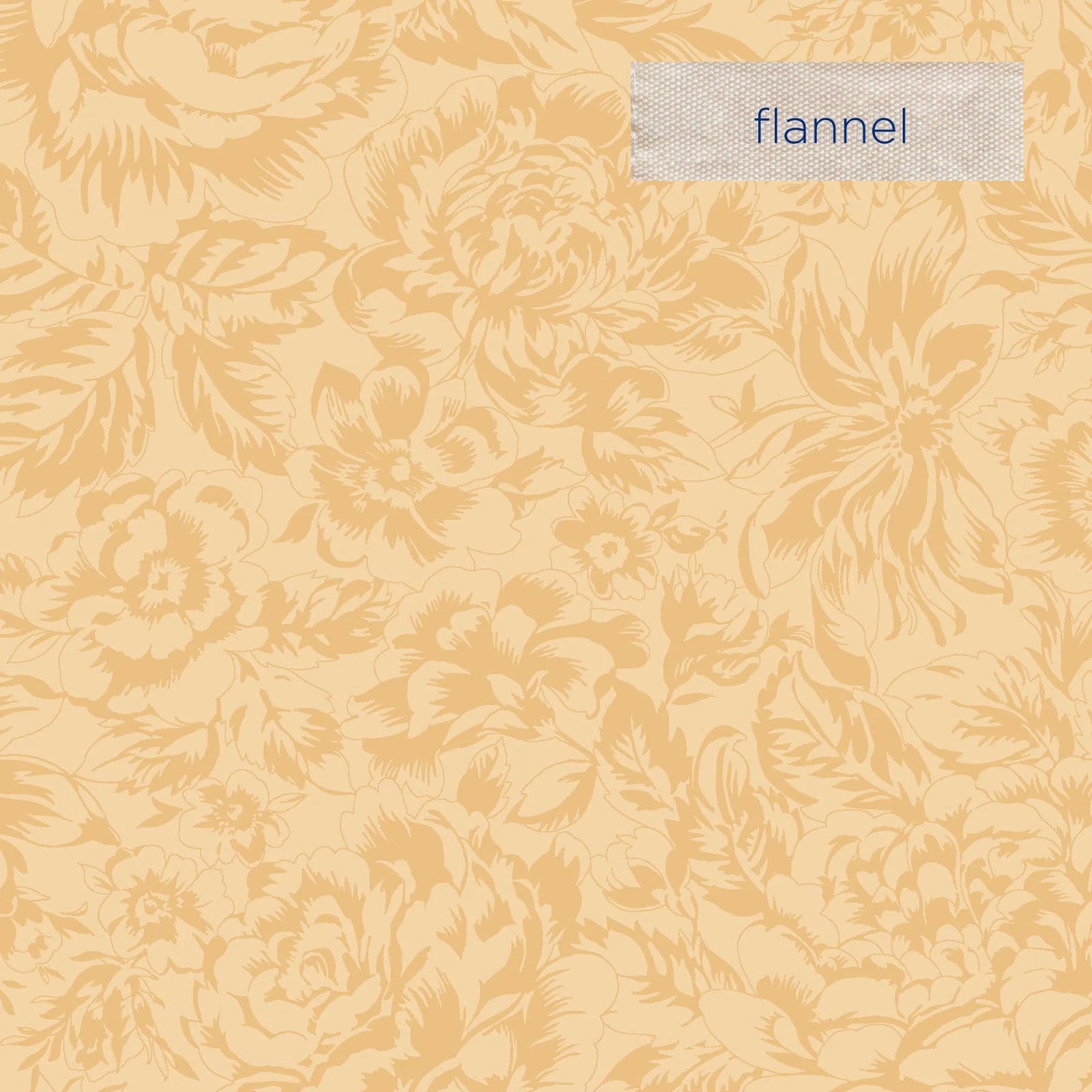La Fleur Yellow Floral Flannel