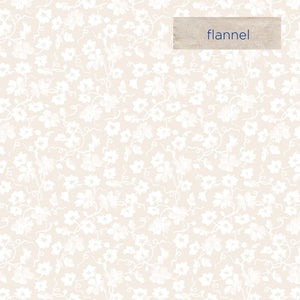 La Fleur Ditsy Cream Flannel