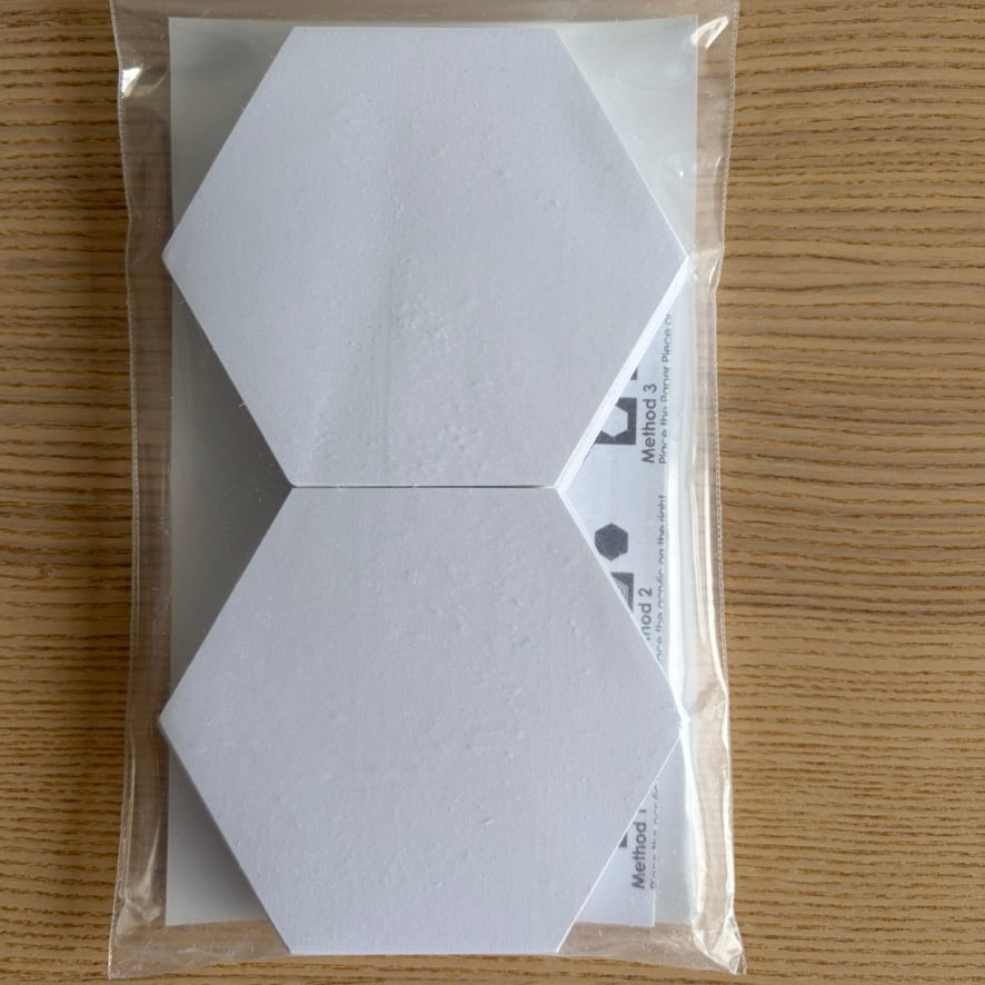 2" Hexagon paper piecing templates - 150 Pieces