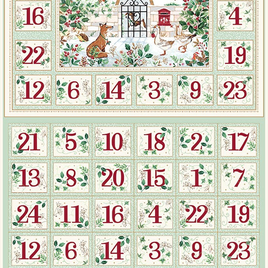 Country Christmas Advent Panel
