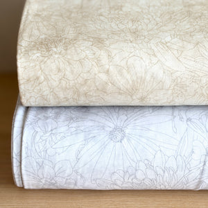 Fine Line Floral Cream Wideback