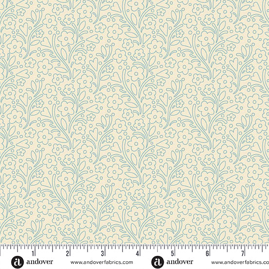 Cozy House Dainty Flowers Chambray