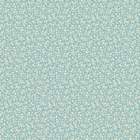 Sewing Basket Sweet Alyssum Turquoise