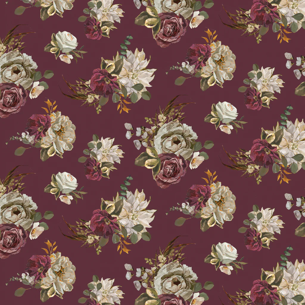 Dark Romance Blooming Burgundy
