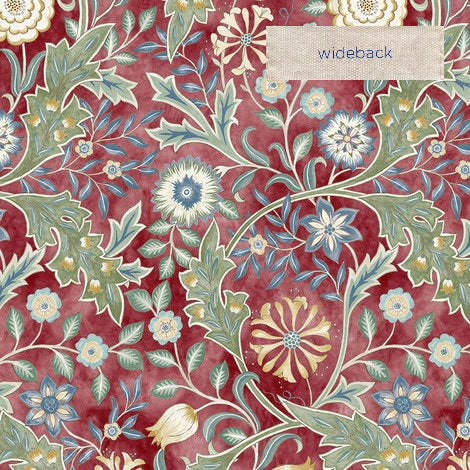 Morris & Co. Wilhelmina Crimson Wideback