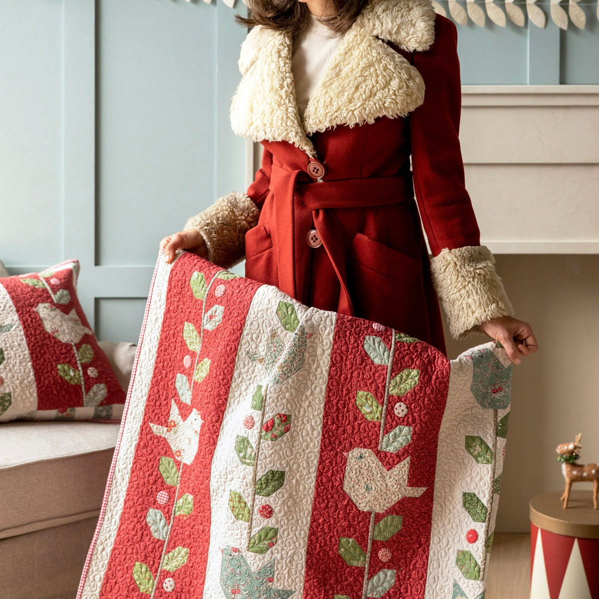 Merry Little Christmas Paperscenes Burgundy