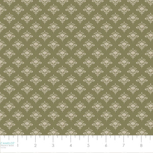 Dark Romance Dainty Damask Olive