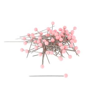 Bohin Round Head Pins Pink