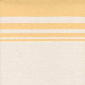 Toweling yellow stripe on white