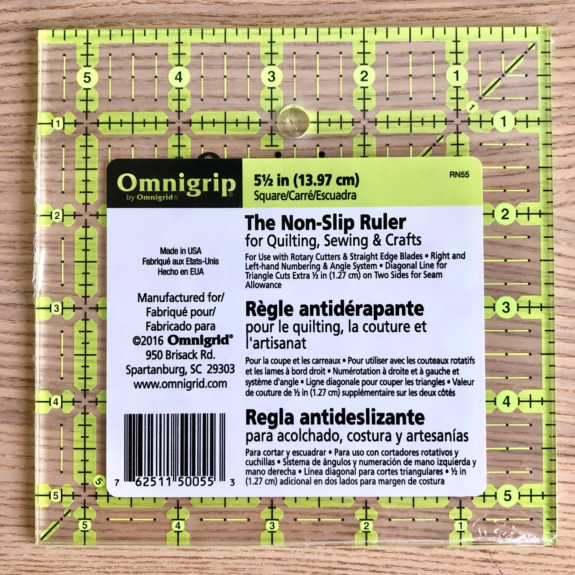 5½" x 5½" Omnigrid Ruler