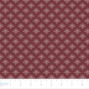 Dark Romance Dainty Damask Burgundy