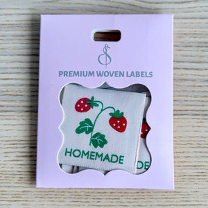 Sew In Labels Strawberries