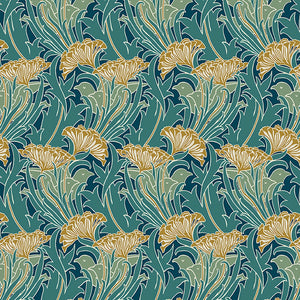William Morris Laceflower Teal