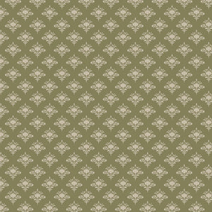 Dark Romance Dainty Damask Olive