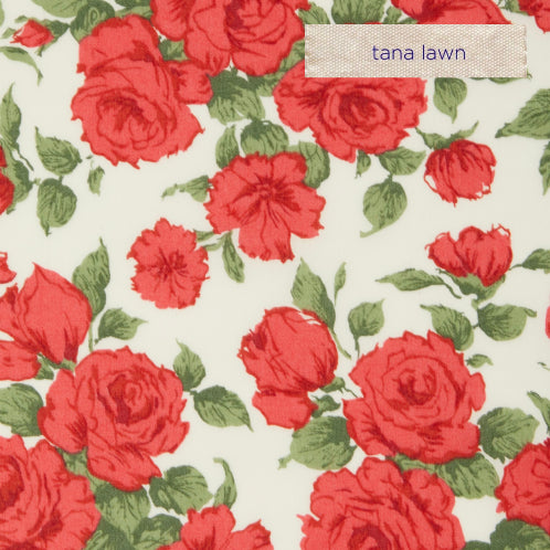 Liberty Tana Lawn Carline Rose Red