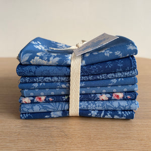Tilda Something Blue Fat Quarter Bundle Dark