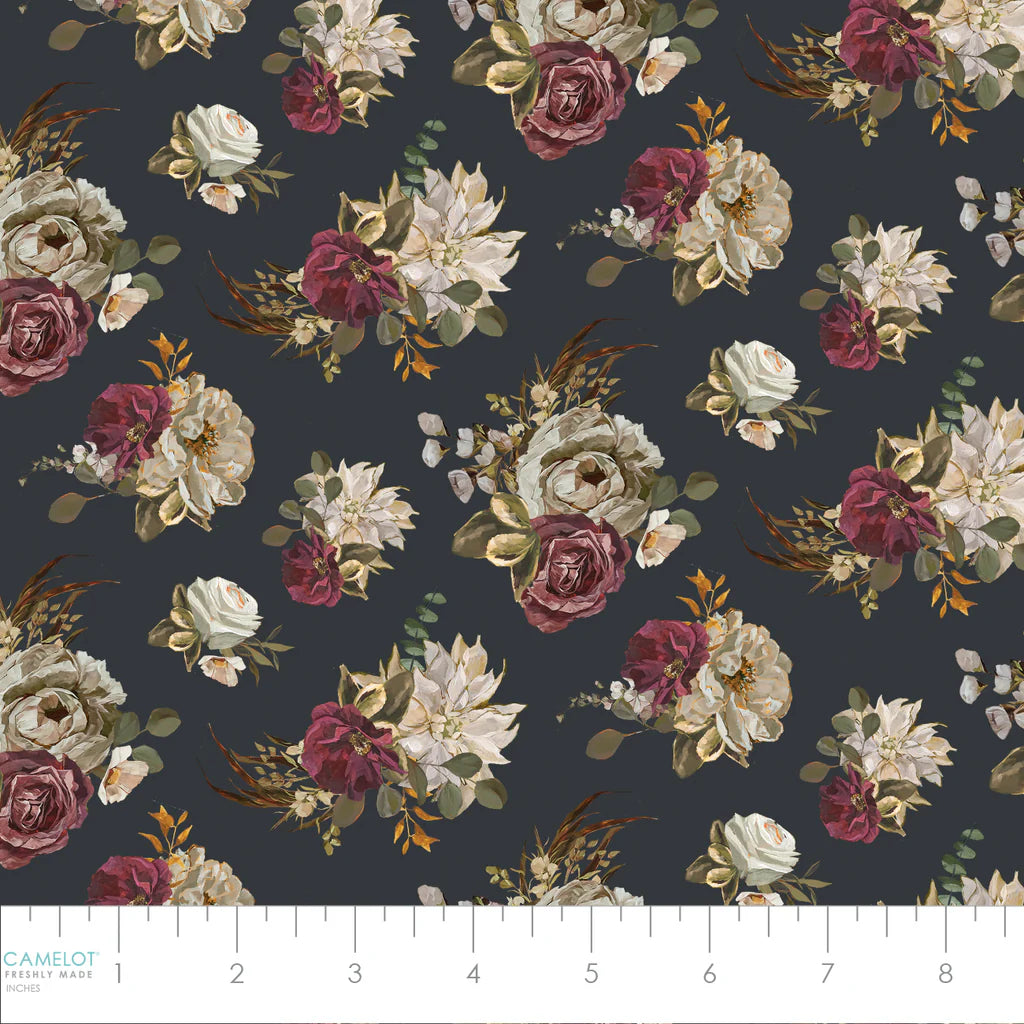 Dark Romance Blooming Charcoal