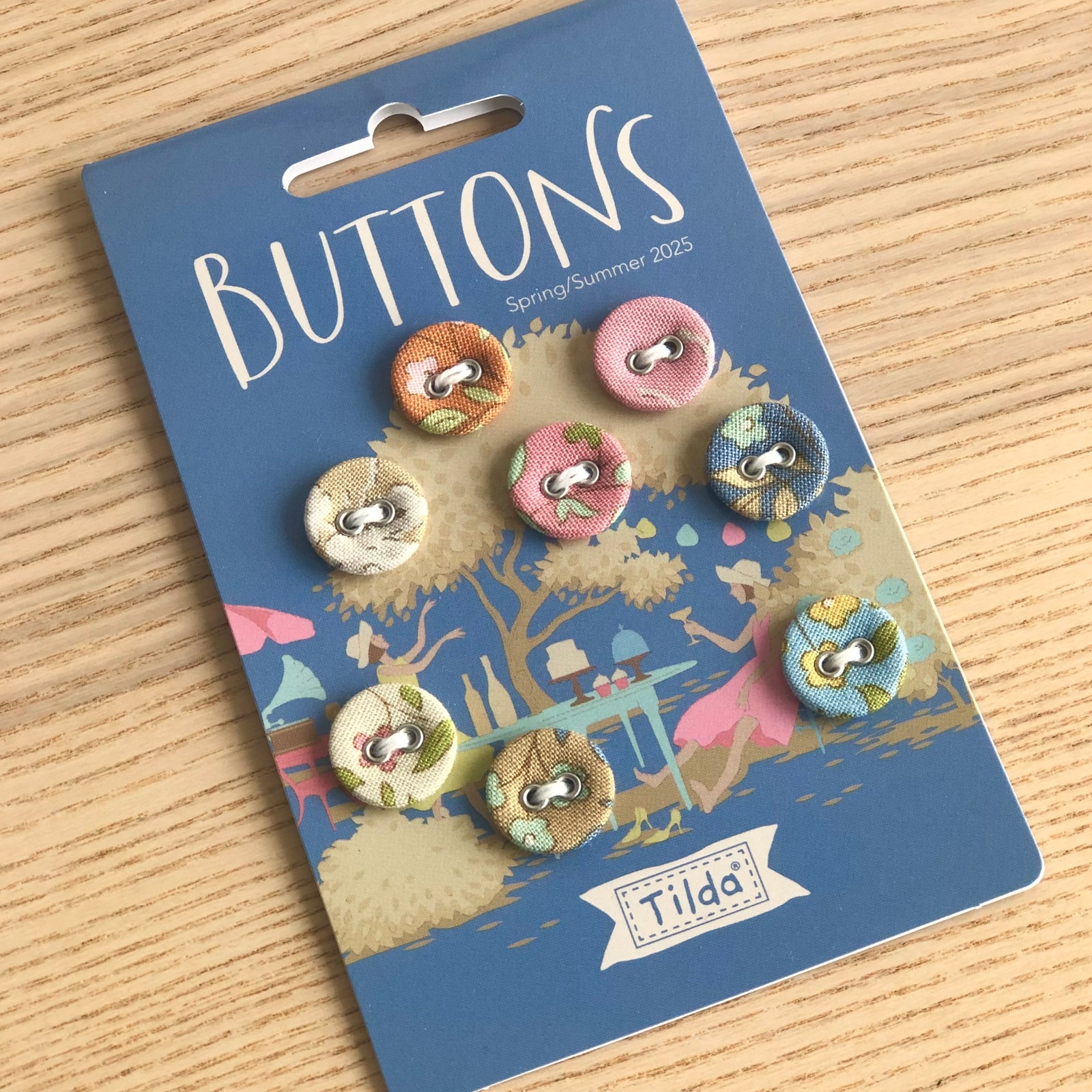 Tilda Sunday Brunch Buttons Blue