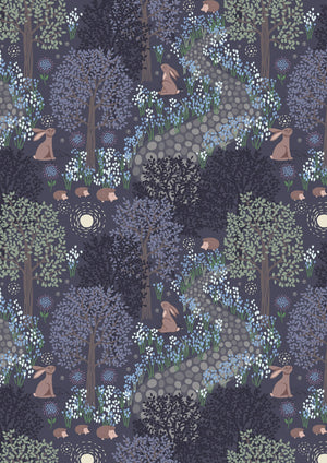 Bluebell Wood Dark Blue