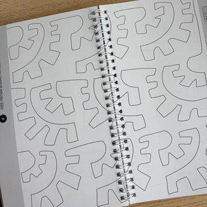 Free-motion designs for allover patterns