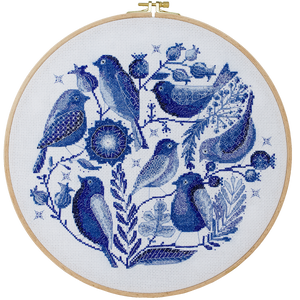 Cross Stitch Kit Blue Bird Song