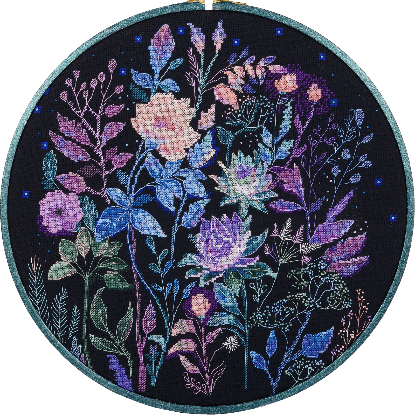 Cross Stitch Kit Night Garden