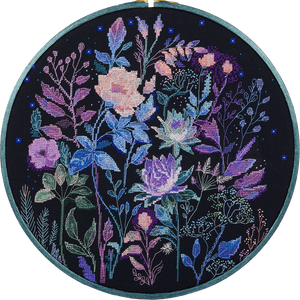 Cross Stitch Kit Night Garden
