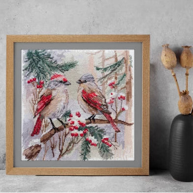 Cross Stitch Kit Cardinal Chat
