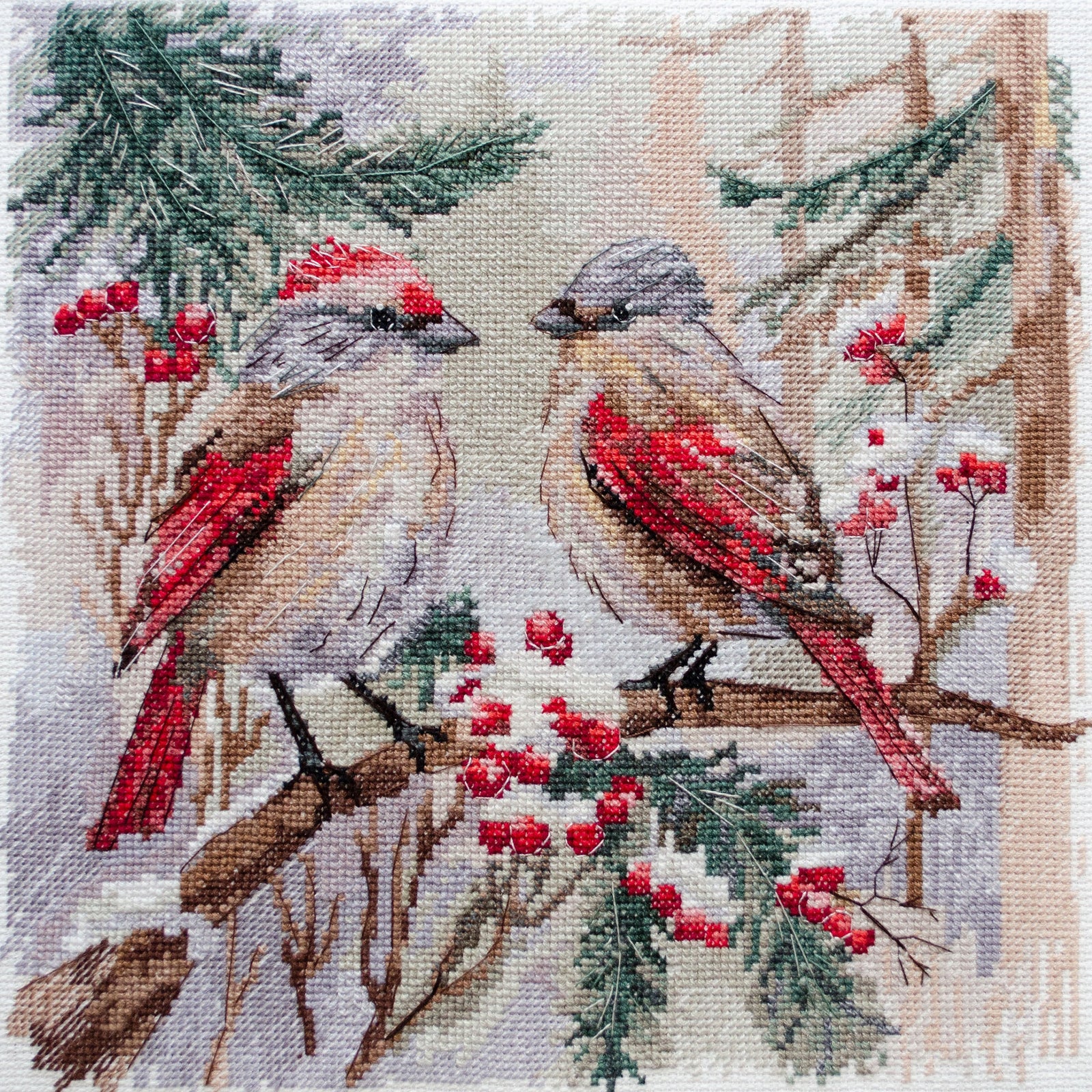 Cross Stitch Kit Cardinal Chat