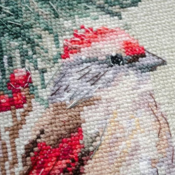 Cross Stitch Kit Cardinal Chat