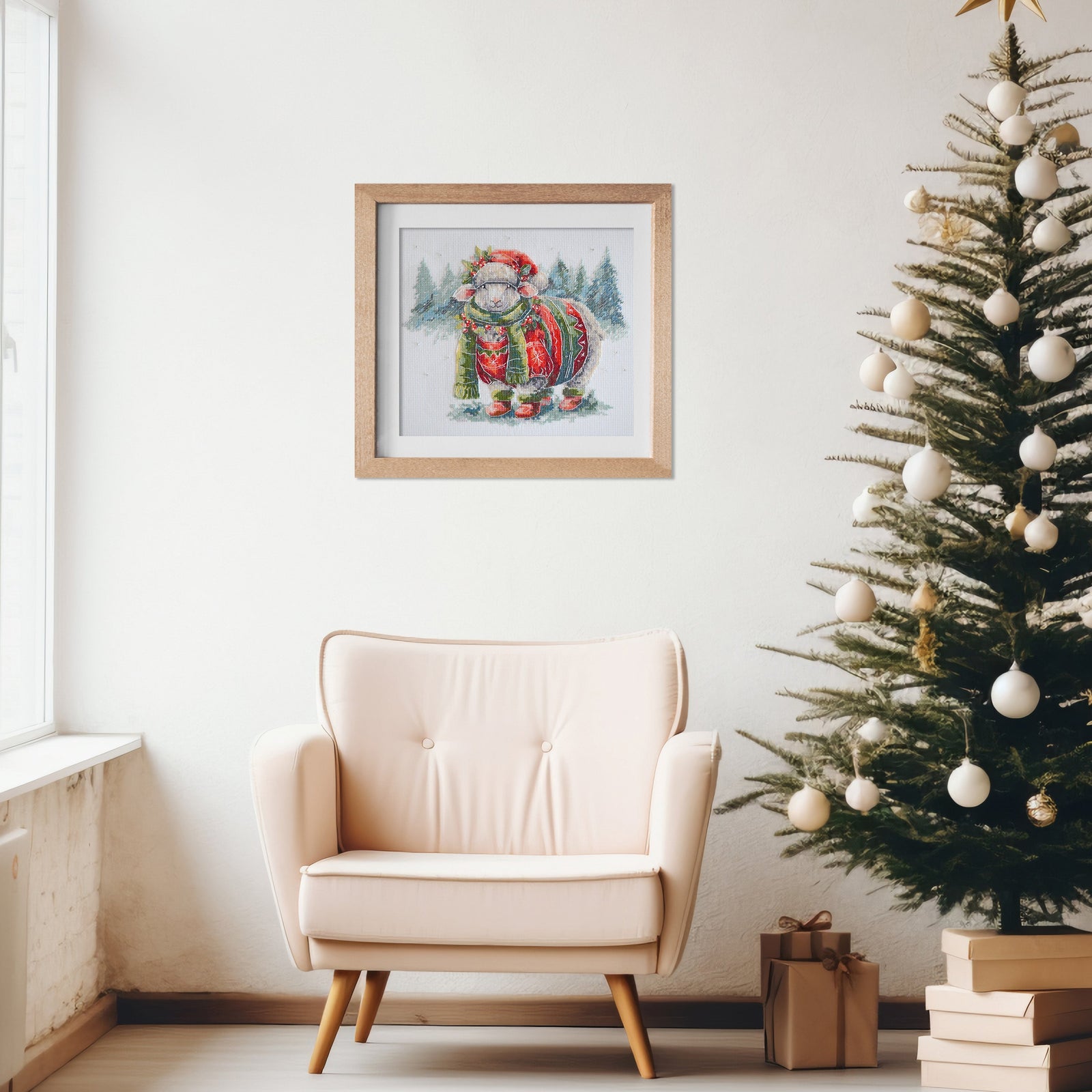 Cross Stitch Kit Cozy Sheep