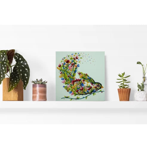 Bead Embroidery Kit Singing Bird