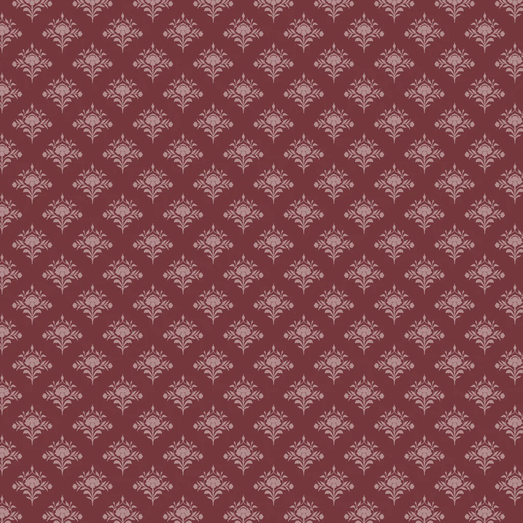 Dark Romance Dainty Damask Burgundy