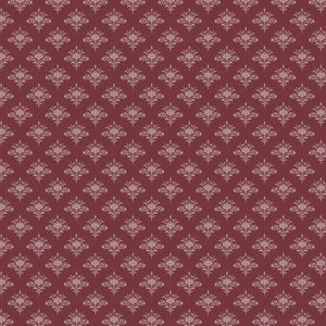 Dark Romance Dainty Damask Burgundy