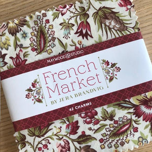French Market Floral Charm Squares