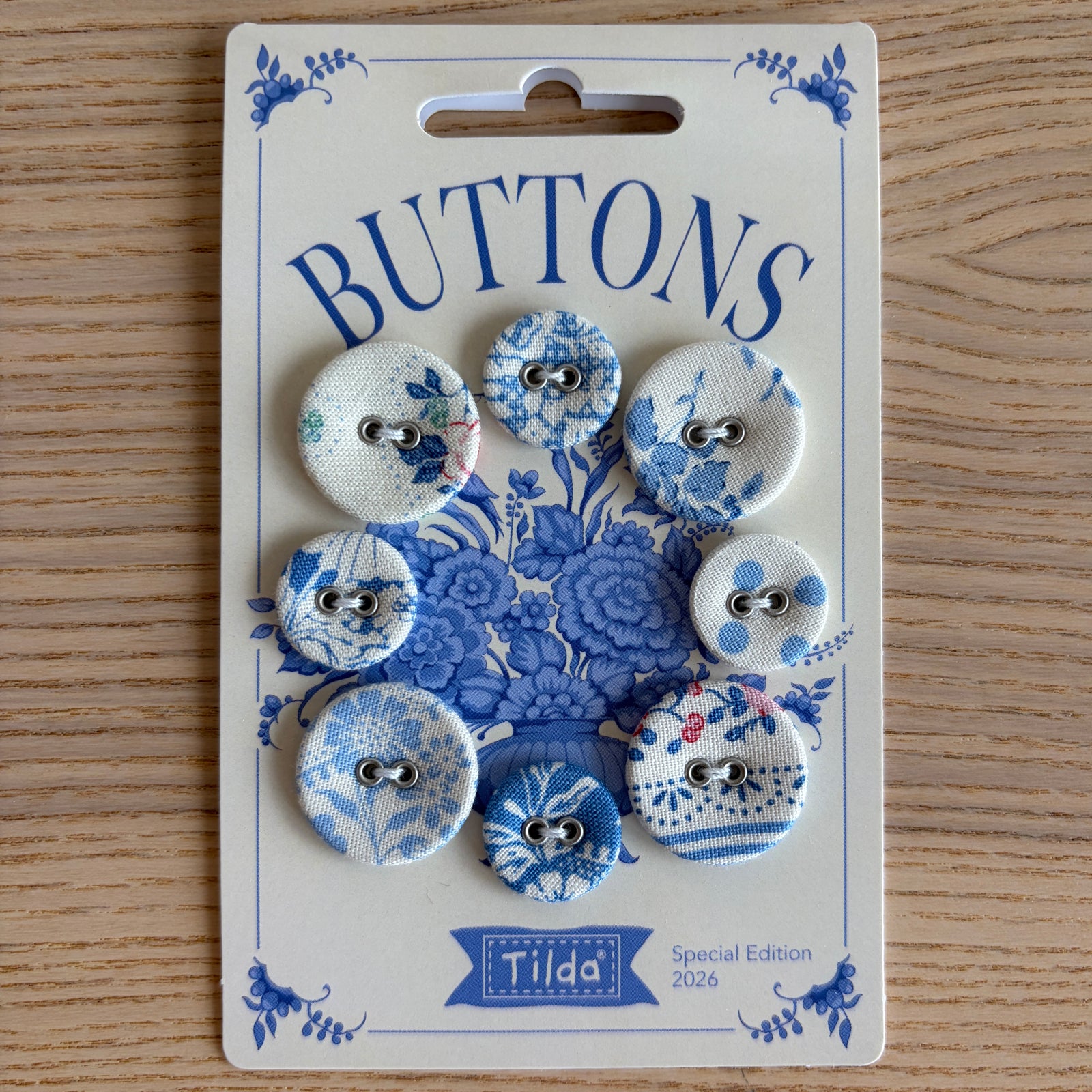 Tilda Something Blue Buttons Light