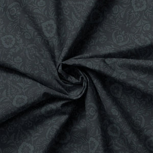 Dark Romance Opulent Damask Charcoal
