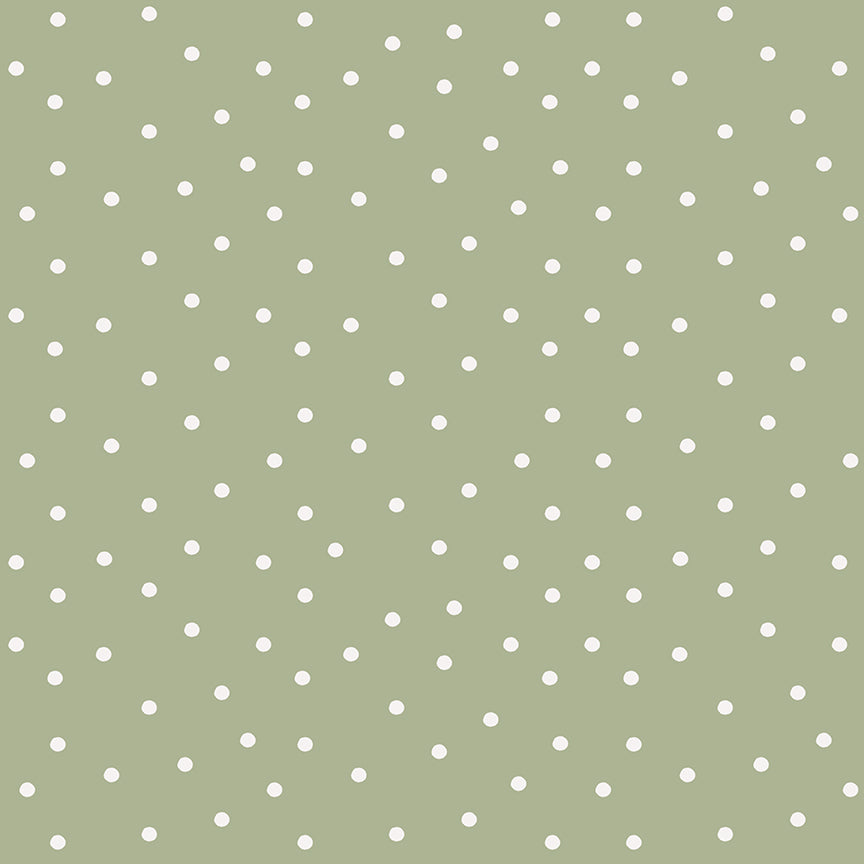 Sunflower Whispers Dots Green