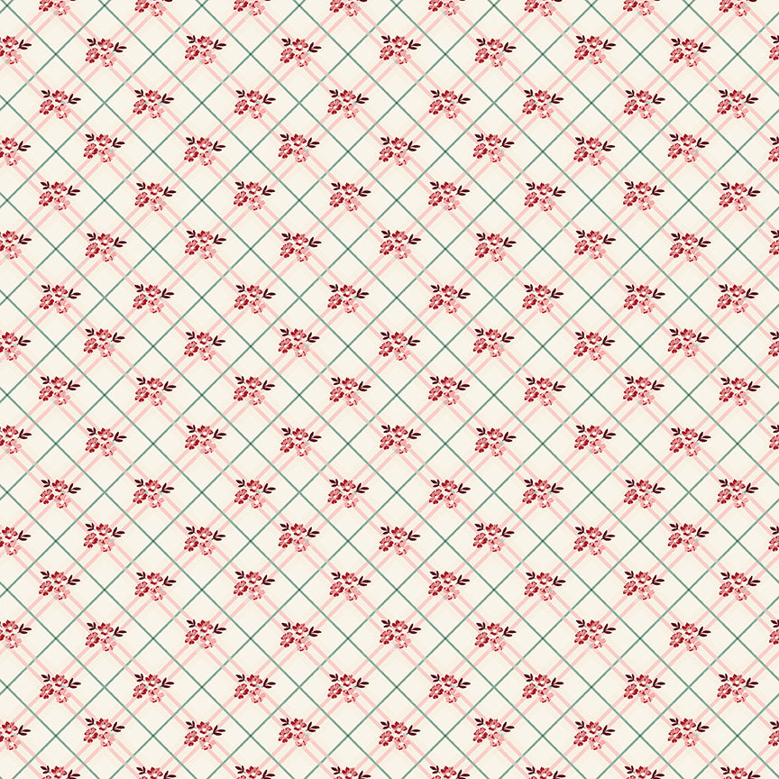 Love you always Floral Plaid