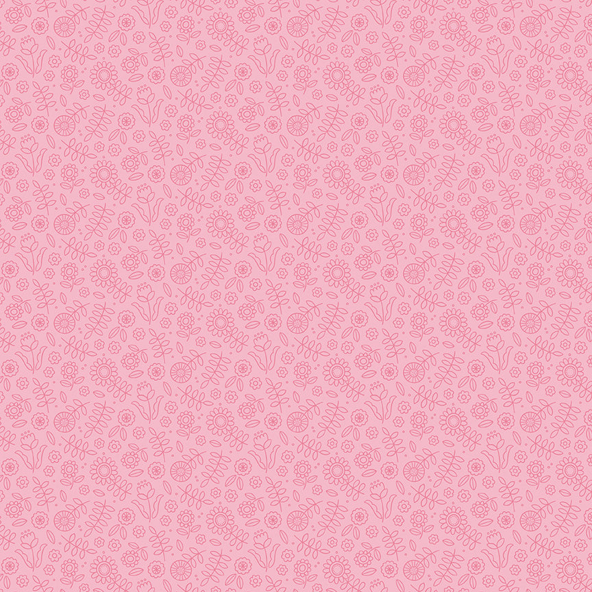 Little Darlin Tonal Floral Pink