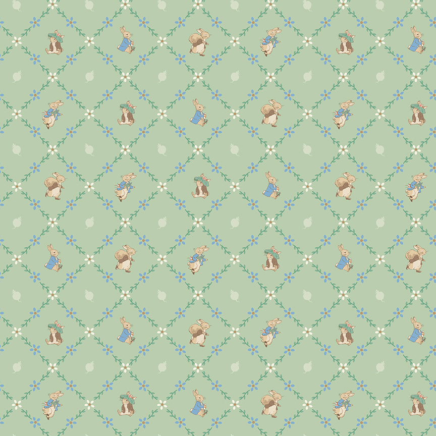 Peter Rabbit and Benjamin Bunny Lattice Green