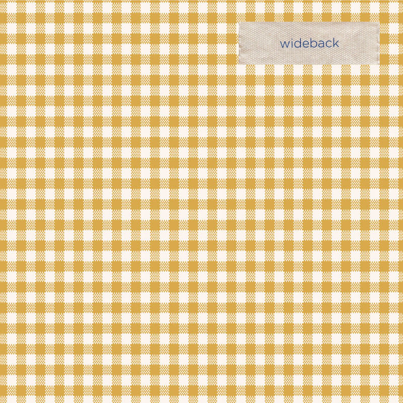 Tilda Gingham Yellow Wideback