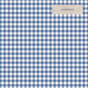 Tilda Gingham Blue Wideback
